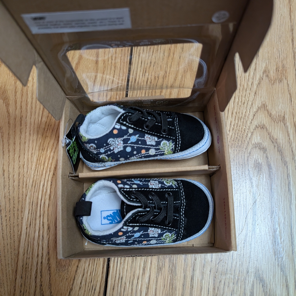 Kids Black Floral Sneakers
